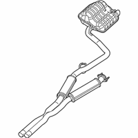 OEM Chrysler 300 MUFFLER-Exhaust - 68271448AB