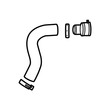 OEM 2022 Hyundai Elantra Hose Assembly-Radiator, UPR - 25414-AA400