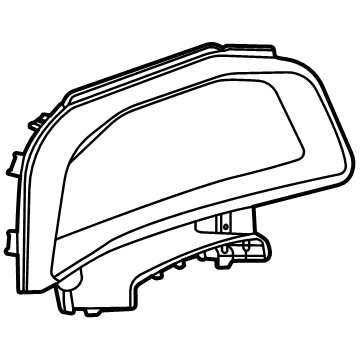 OEM 2021 Chevrolet Corvette Cluster Bezel - 84821389