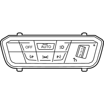 OEM BMW X7 CONTROL ELEMENT LIGHT - 61-31-5-A16-B02