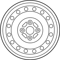 OEM 2015 Toyota Yaris Wheel, Steel - 42611-0D600