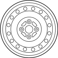 OEM Toyota Yaris Wheel, Steel - 42611-0D600