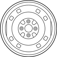 OEM 2007 Toyota Yaris Wheel - 42611-1A020