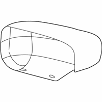 OEM BMW 540i Cover Cap, Primed, Left - 51-16-8-202-685