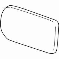 OEM 2004 BMW 330xi Mirror Glas Heated Plane - 51-16-8-250-436