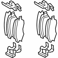 OEM 2010 Hyundai Elantra Front Disc Brake Pad Kit - 58101-2LA10