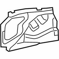 Genuine Toyota MR2 Spyder Panel, Quarter Wheel House, Inner RH - 61633-17904