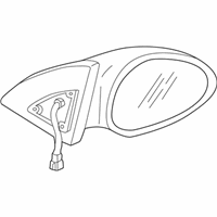 OEM 2003 Kia Spectra Outside Rear View Mirror Assembly, Right - 0K2SA69120XX