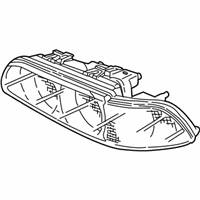 OEM 1997 BMW 540i Hella Front Left Headlight Assembly - 63-12-8-362-551