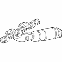 OEM 2007 BMW 760Li Exchange. Exhaust Manifold With Catalyst - 18-40-7-548-942