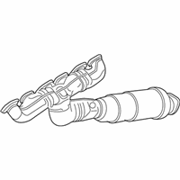 OEM BMW 760Li Exchange. Exhaust Manifold With Catalyst - 18-40-7-548-943