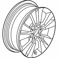 OEM 2010 Honda Accord Disk, Aluminum Wheel (17X7) (1/2J) (Tpms) (Enkei) - 42700-TE0-A91