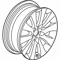 OEM Honda Accord Disk, Aluminum Wheel (18X8J) (Tpms) (Enkei) - 42700-TE1-A91