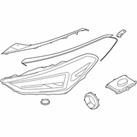 OEM 2020 Hyundai Tucson Headlamp Assembly, Left - 92101-D3750