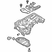 OEM Infiniti QX70 Oil Pan Assembly - 11110-1CA1A