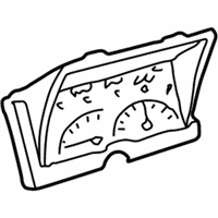 OEM GMC K3500 Instrument Cluster Assembly - 16201515