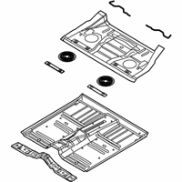 OEM 2005 Chrysler Pacifica Pan-Front Floor - 5054372AB