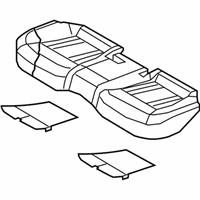 OEM 2015 Hyundai Genesis Cushion Assembly-Rear Seat - 89100-B1110-PHR