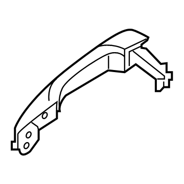 OEM Hyundai Santa Cruz HANDLE-REAR DOOR OUTSIDE, LH - 83651-K5000-CA