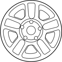 OEM 2003 Ford Escape Wheel, Alloy - 2L8Z-1007-GA