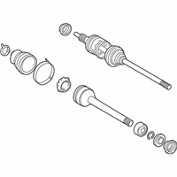 OEM 2002 Toyota Sienna Axle Assembly - 43410-08020