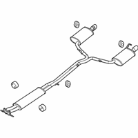 OEM 2014 Ford Fusion Muffler & Pipe - DP5Z-5230-B