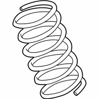 OEM 2003 BMW 540i Rear Coil Spring - 33-53-1-093-940