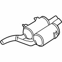 OEM 2003 BMW M5 Rear Muffler Left - 18-10-1-406-815