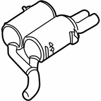 OEM 2003 BMW M5 Rear Muffler Right - 18-10-1-406-816