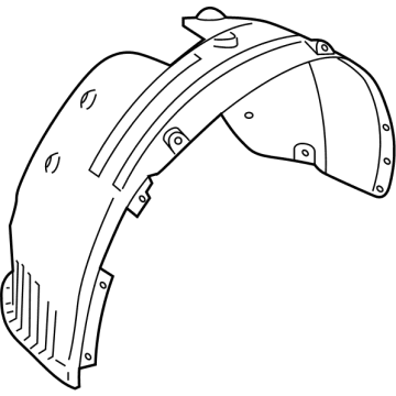 OEM 2021 Hyundai Santa Fe GUARD ASSY-FRONT WHEEL, LH - 86811-S1500