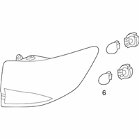 OEM 2020 Acura MDX Taillight Assembly L - 33550-TZ5-A71