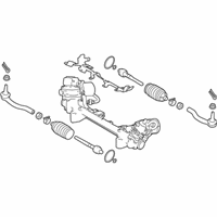 OEM 2016 Infiniti Q50 Power Steering Gear & Linkage Assembly - 49001-4GA3A