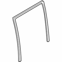 OEM 2010 BMW X5 Window Guide, Left Rear Door - 51-35-7-305-631