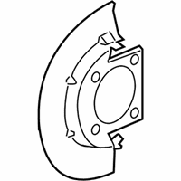 OEM Chevrolet Silverado 3500 HD Shield-Front Brake - 22752758