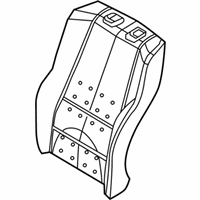 OEM 2006 BMW X5 Backrest Upholstery - 52-10-8-099-309