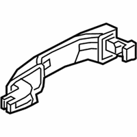 OEM 2021 Honda Insight Handle, Right Rear (Crystal Black Pearl) - 72641-TVA-A71ZJ
