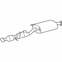 OEM 2022 Lexus RX450h Exhaust Pipe Assembly - 17420-31650