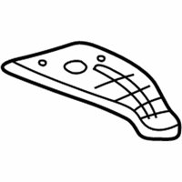 OEM 1997 Honda Civic Plate, Power Steering Heat Baffle - 53692-S04-000