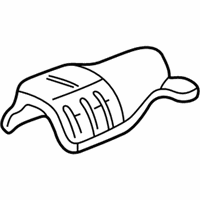 OEM 2000 Honda Civic Plate, Floor Heat Baffle - 74601-SR3-A00