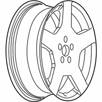 OEM 2005 Chevrolet Cobalt Wheel-18X7 Machine Face Aluminum 42Mm Offset 110 - 9597448