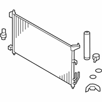 OEM Nissan Cube Condenser & Liquid Tank Assy - 92100-1FA0A