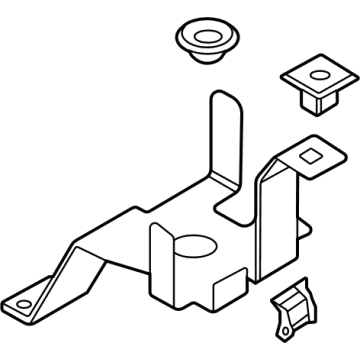 OEM BMW X5 BRACKET EXPANSION TANK - 17-13-8-095-707