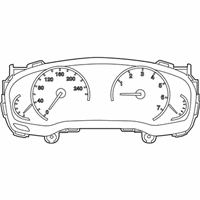 OEM 2017 BMW 740e xDrive INSTRUMENT CLUSTER - 62-10-9-878-286