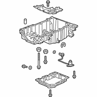 OEM 2018 Chevrolet Camaro Upper Oil Pan - 12676339