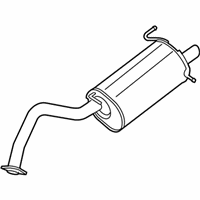 OEM 2010 Nissan Sentra Exhaust, Main Muffler Assembly - 20100-ZJ61A