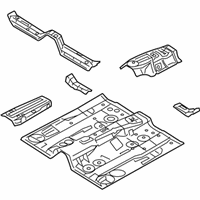 OEM 2012 Lincoln MKZ Front Floor Pan - 7E5Z-5411135-A