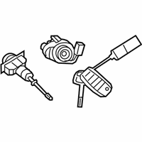 OEM 2017 Kia Niro Lock Key & Cylinder Set - 81905G5120