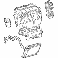 OEM 2017 Toyota Highlander Evaporator Assembly - 87050-0E070