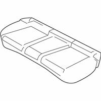 OEM 2011 Dodge Avenger Rear Seat Cushion Cover And Foam - 1UT93DX9AA