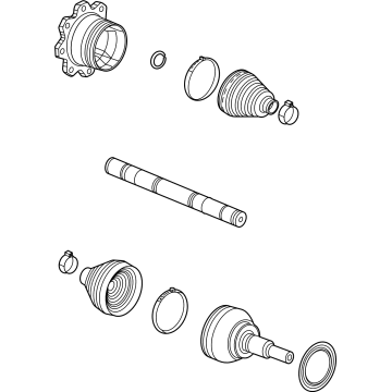 OEM 2022 GMC Sierra 2500 HD Axle Assembly - 84649888